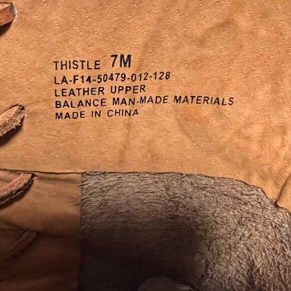 Latigo Women's Thistle Leather Boots Lace Up Harness Buckle Brown Size 7M - Picture 16 of 16